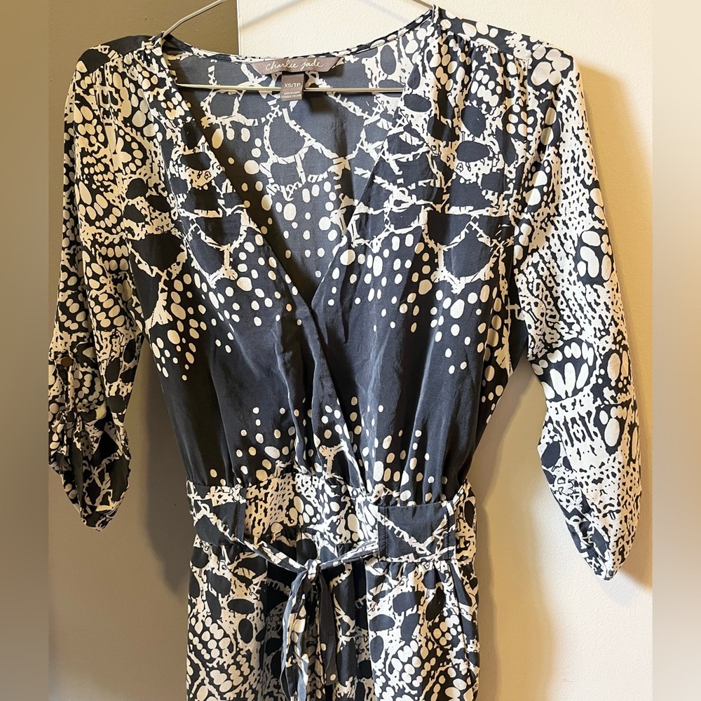 100% Silk Jumpsuit - Picture 6 of 8